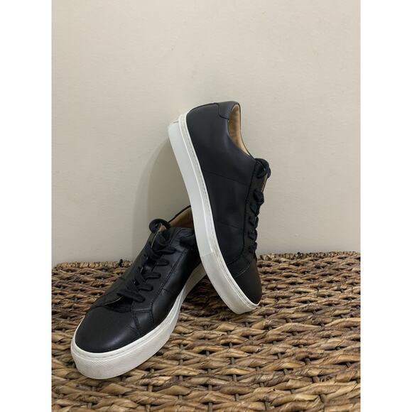 Greats Brooklyn Royale unisex Size 9.5 Black Leather Causal Sneakers Shoes main image 7